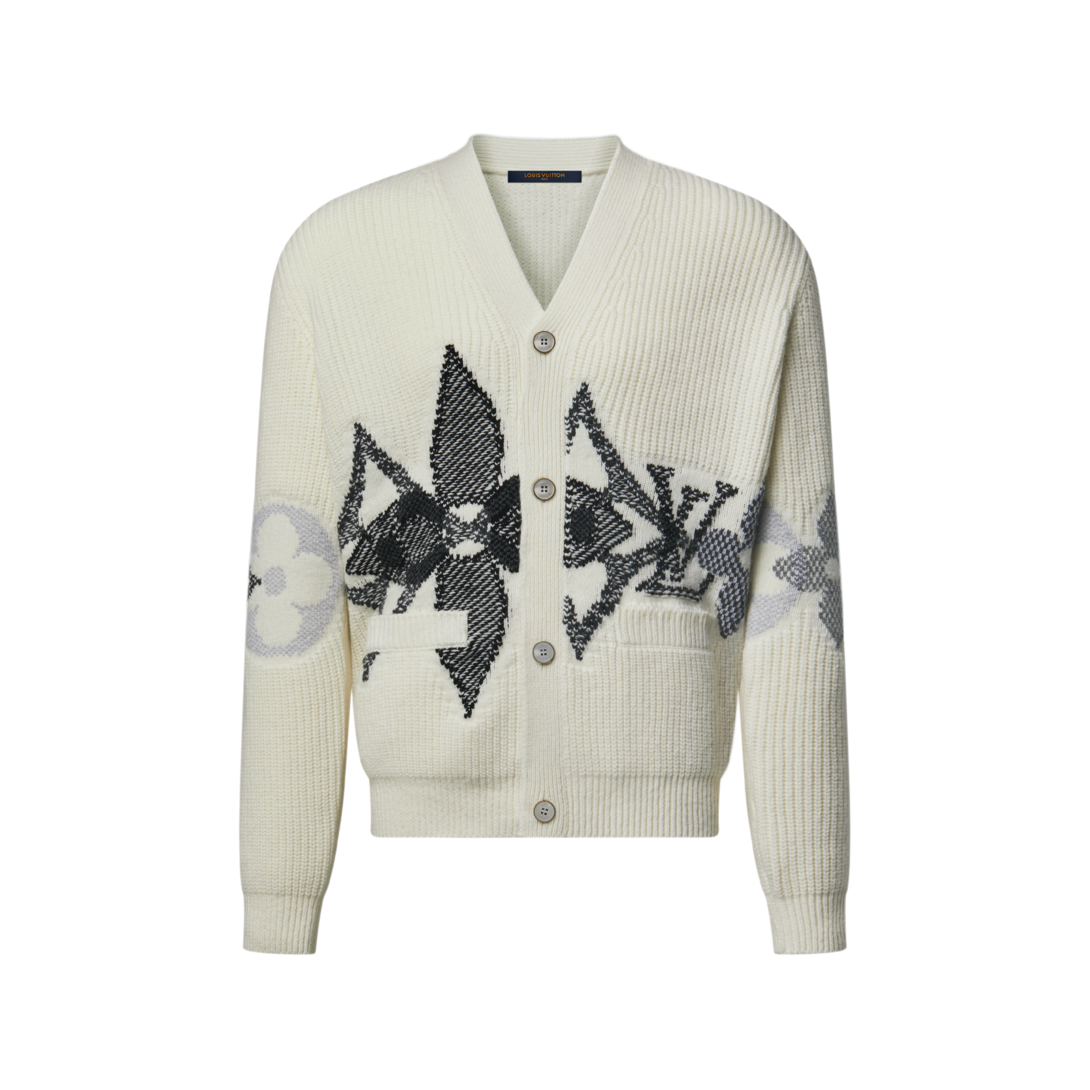 LOUIS VUITTON 1AJBX5 グラフィックニットカーディガン louis-vuitton--